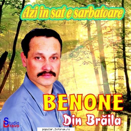 Benone Din Braila - Azi in sat e sarbatoare - Download Track List [03:35] 1. Benone Din - Muzica de petrecere