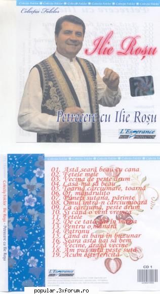 track list

   1. ilie rosu - acum esti fericit
   2. ilie rosu - am pus suta peste suta
   3. ilie